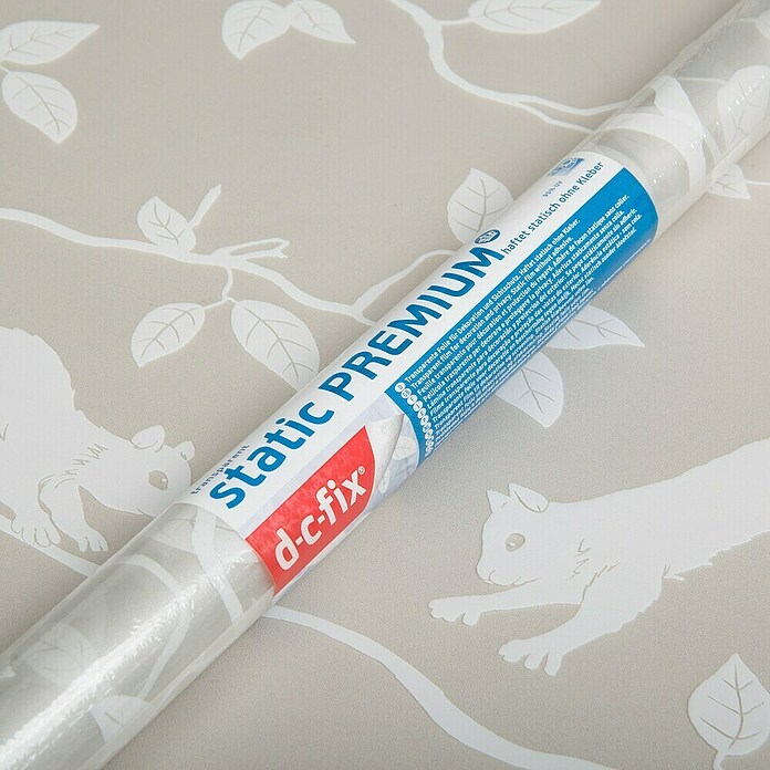 D-c-fix Static Premium Glasfolie Static Premium (150 x 45 cm, Weiß, Pineview, Statisch haftend)