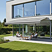 SmartSun Toldo con motor WiFi Vivant (Gris, Ancho: 3,95 m, Caída: 3 m) | BAUHAUS