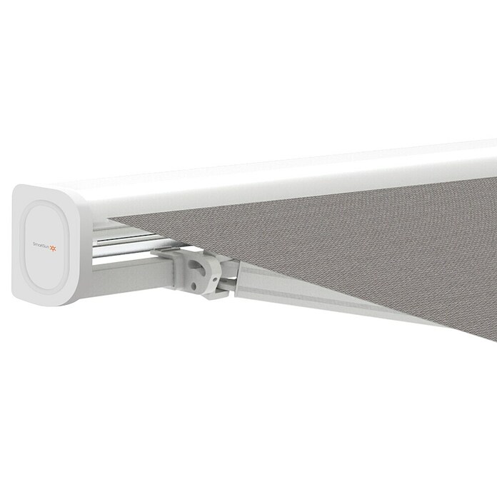 SmartSun Toldo con motor WiFi Vivant (Gris, Ancho: 3,95 m, Caída: 3 m) | BAUHAUS