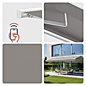 SmartSun Toldo con motor WiFi Vivant (Gris, Ancho: 3,95 m, Caída: 3 m) | BAUHAUS