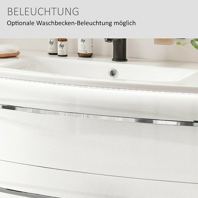 Camargue Swing K Einbauwaschbecken (90,5 x 16 cm, Weiß) | BAUHAUS
