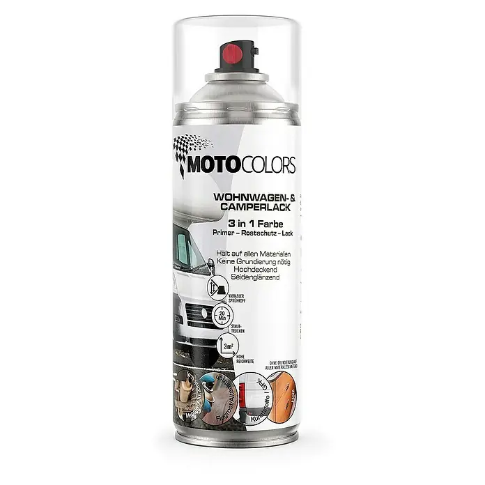MotoColors Farbspray Sprühdose - RAL9007 Graualu Seidenglanz, Sprühdose