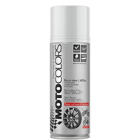 MotoColors  Farbspray MotoSpraylack Ralley 400ml Sprühfarbe Weiss Glanz