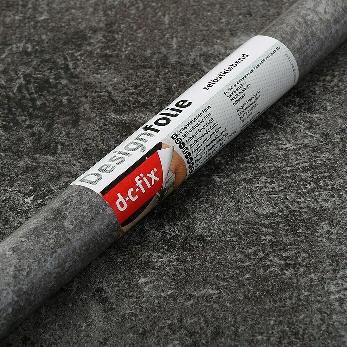 D-c-fix Dekore Betonoptikfolie (L x B: 200 x 45 cm, Avellino, Schwarz, Selbstklebend)