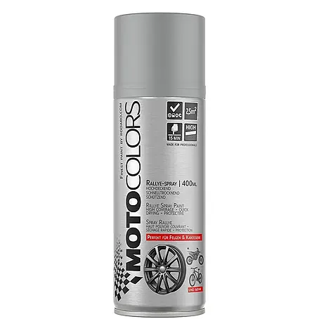 MotoColors  Farbspray MotoSpraylack Ralley 400ml Sprühfarbe Grundierung Grau