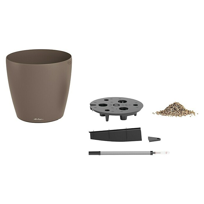 Lechuza Classico Pflanztopf Color (Außenmaß (Ø x H): 34,5 x 32,5 cm, Kunststoff, Muskat) | BAUHAUS