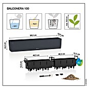 Lechuza Color Balkonkasten Balconera (Max. Außenlänge: 100 cm, Muskat) | BAUHAUS