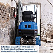 Scheppach Miniexcavadora EXC1400 (8,5 kW, Gasolina, Ángulo de giro del brazo: 45 ° - 85 °) | BAUHAUS