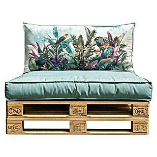 Set cojines para palet Selva (120 x 80 x 16 cm, Multicolor, 50% algodón 50% poliéster, 2 ud.)