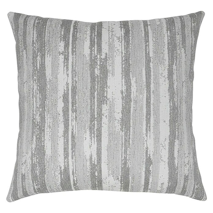 Cojín Rugat raya (Gris, 45 x 45 cm, 1 ud., 54% algodón y 46% poliéster) | BAUHAUS