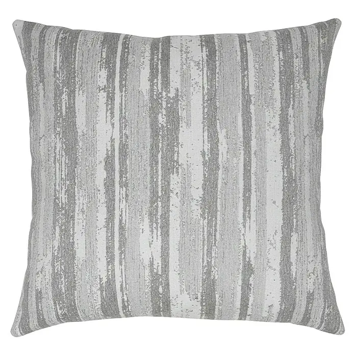 Cojín Rugat raya - 45 x 45 cm, Poliéster, Gris, Cuadrado - Cojín cuadrado con rayas verticales texturizadas en tonos grises y blancos.