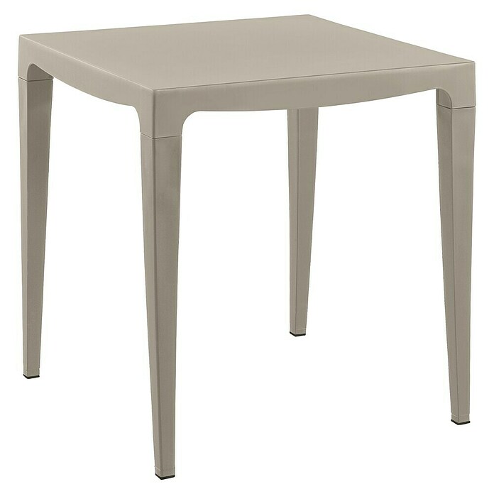 Mesa de jardín Master (L x An x Al: 70 x 70 x 75 cm, Polipropileno, Cuadrado, Topo) | BAUHAUS