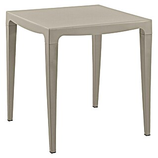 Mesa de jardín Master (L x An x Al: 70 x 70 x 75 cm, Polipropileno, Cuadrado, Topo)