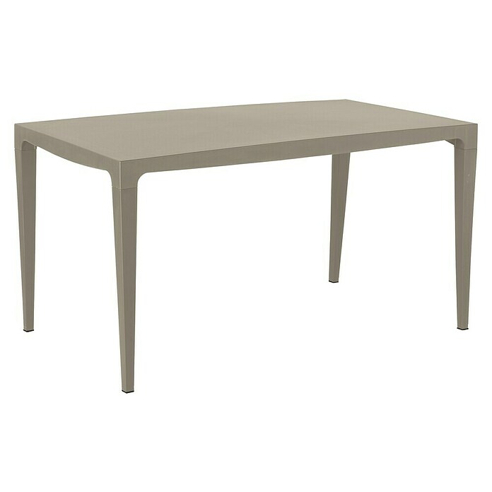 Mesa de jardín Master (L x An x Al: 140 x 80 x 75 cm, Polipropileno, Rectangular, Topo) | BAUHAUS
