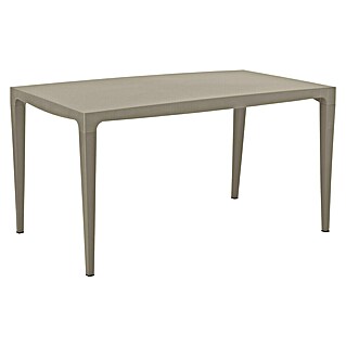 Mesa de jardín Master (L x An x Al: 140 x 80 x 75 cm, Polipropileno, Rectangular, Topo)