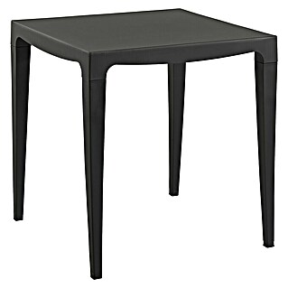 Mesa de jardín Master (L x An x Al: 70 x 70 x 75 cm, Polipropileno, Cuadrado, Antracita)
