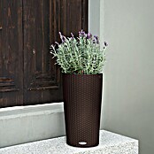 Lechuza Cottage Pflanzsäule rund Cilindro (Ø x H: 23 x 41 cm, Kunststoff, Mokka) | BAUHAUS