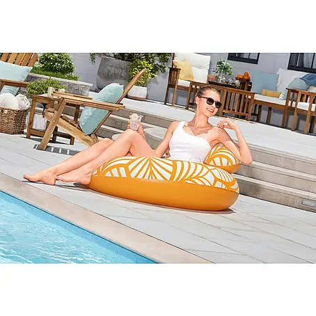 Bestway  Schwimmring mit Textiloberfläche & Kopfstütze