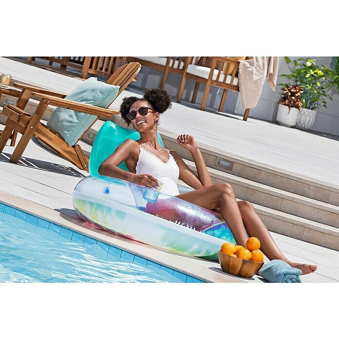 Bestway Plavalni obroč Tie Dye Deluxe  (Večbarvna, Premer: 118 cm) | 8308 - Aufblasartikel | ICIC - Pools / Whirlpools Zubehör | ICI - Pools & Zubehör | IC - Freizeit im Garten | I - Stadtgarten | BAUHAUS