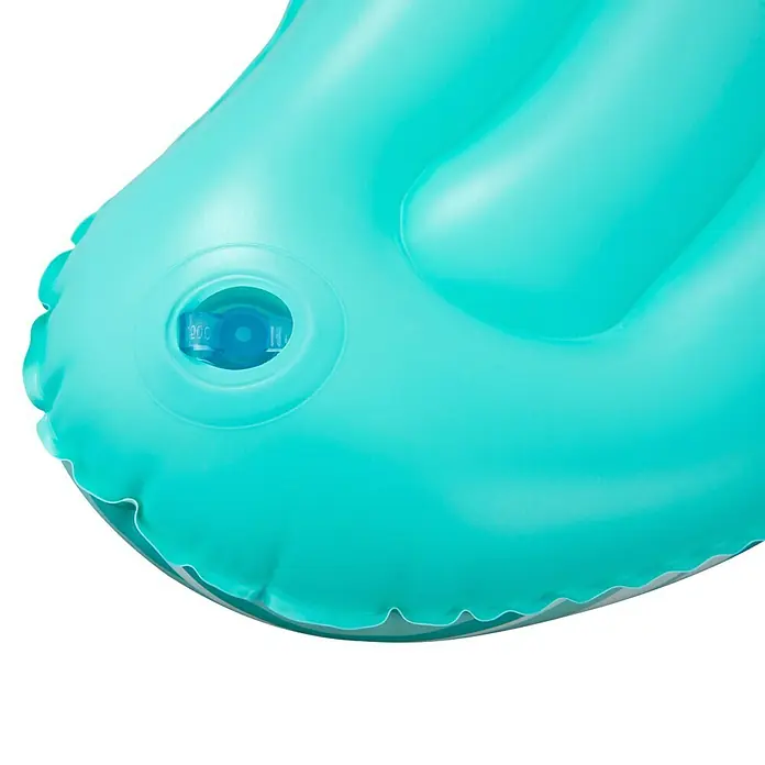 Bestway Schwimmkissen Mondwelle - 47 x 74 x 9 cm, Grün - Türkisfarbener aufblasbarer Artikel mit Luftventil.