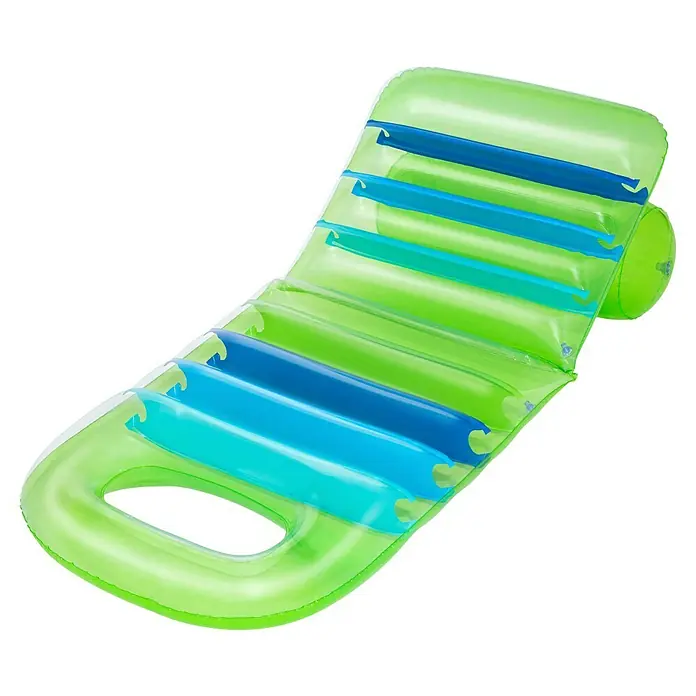 Bestway Luftmatratze Sommerlichter - L x B: 79 x 160 cm - Grüner und blauer aufblasbarer Pool-Sessel für Wasserentspannung.