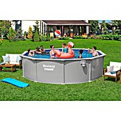 Bestway Opzetzwembad Hydrium Set 457 (Ø x h: 457 x 122 cm, Grijs, 17.430 l) | BAUHAUS