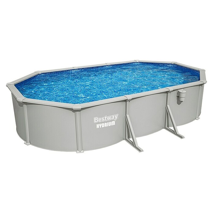 Bestway Opzetzwembad Hydrium Set 610 (l x b x h: 610 x 366 x 122 cm, Grijs, 19.929 l) | BAUHAUS