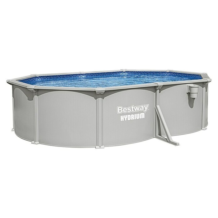 Bestway Opzetzwembad Hydrium Set 500 (l x b x h: 500 x 366 x 122 cm, Grijs, 16.296 l) | BAUHAUS