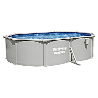 Bestway Opzetzwembad Hydrium Set 500 (l x b x h: 500 x 366 x 122 cm, Grijs, 16.296 l)