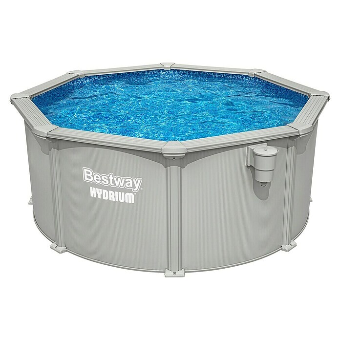 Bestway Opzetzwembad Hydrium Set 305 (Ø x h: 305 x 122 cm, Grijs, 7.630 l) | BAUHAUS