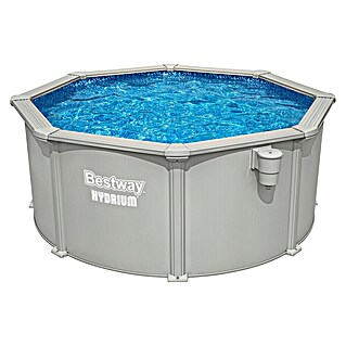 Bestway Opzetzwembad Hydrium Set 305 (Ø x h: 305 x 122 cm, Grijs, 7.630 l)