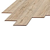 LOGOCLIC Laminado Hidro Roble Santorini (1.380 x 191 x 12 mm, Marrón, AC5, Resistente al agua) | BAUHAUS