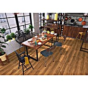 LOGOCLIC Laminado Hidro Roble Silen (1.380 x 191 x 12 mm, Marrón, AC5, Resistente al agua) | BAUHAUS