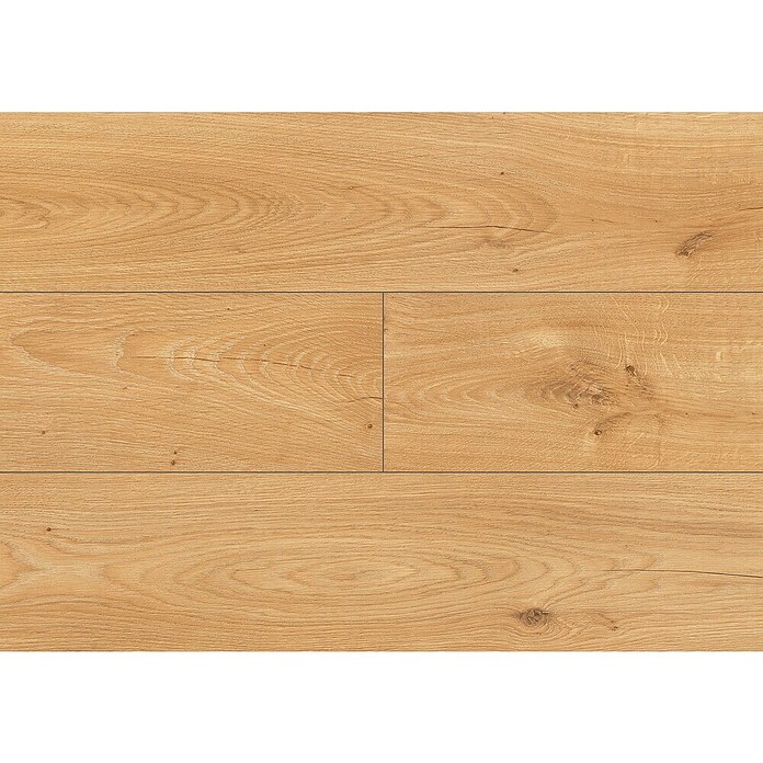 LOGOCLIC Laminado Hidro Roble Duna (1.380 x 191 x 8 mm, Marrón, AC4, Resistente al agua) | BAUHAUS