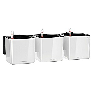 Lechuza Wand-Pflanzkasten Kit Glossy (Außenmaß (L x B x H): 48 x 15 x 14 cm, Kunststoff, Weiß)