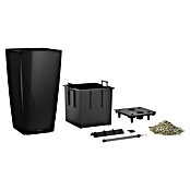 Lechuza Pflanzsäule eckig Premium (Außenmaß (L x B x H): 39,5 x 39,5 x 75,5 cm, Kunststoff, Schwarz, Hochglänzend) | BAUHAUS