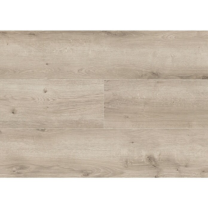 LOGOCLIC Laminado Hidro Roble Portofino (1.380 x 191 x 8 mm, Marrón, AC4, Resistente al agua) | BAUHAUS