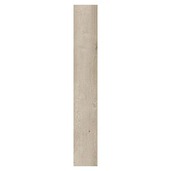 LOGOCLIC Laminado Hidro Roble Portofino - 1.380 x 191 x 8 mm, Marrón, AC4, Resistente al agua - Panel de madera clara texturizado con veta natural y nudos sutiles.
