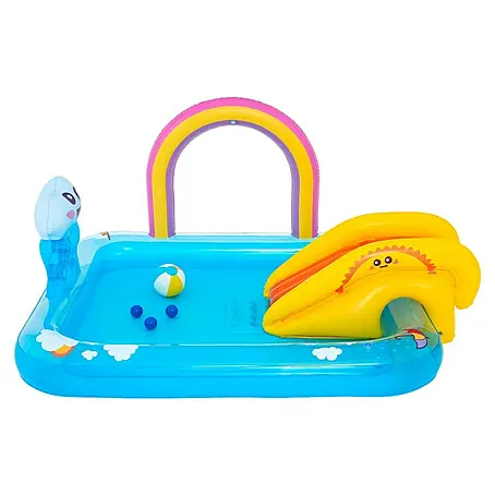Bestway  Planschbecken Wasserspielcenter Regenbogen