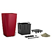 Lechuza Pflanzsäule eckig Premium (Außenmaß (L x B x H): 39,5 x 39,5 x 75,5 cm, Kunststoff, Rot, Hochglänzend) | BAUHAUS