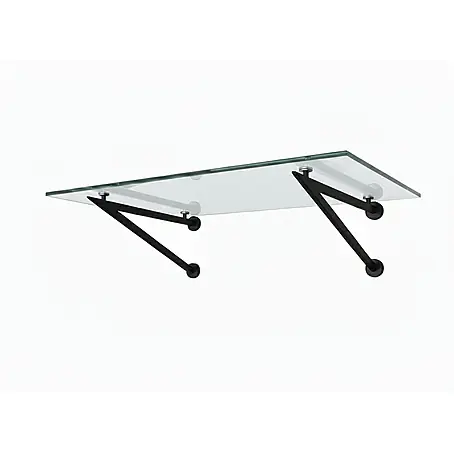 Glaszentrum Hagen  Vordach 140x90 cm Glasvordach Klar BK-V
