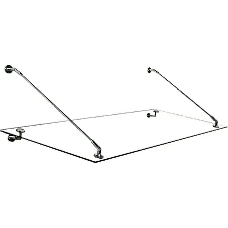 Glaszentrum Hagen  Vordach Glasvordach BK Halter 190x90 cm STB