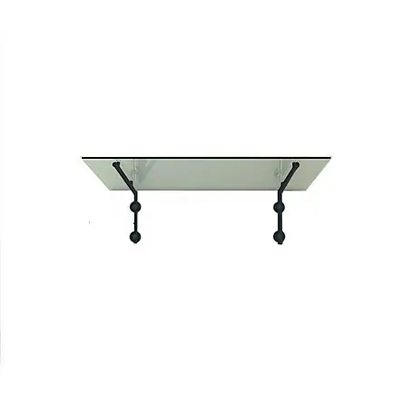 Glaszentrum Hagen  Vordach Glasvordach BK Halter 180x90 cm L-Form