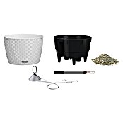 Lechuza Cottage Blumenampel Nido (Außenmaß (Ø x H): 35 x 23 cm, Kunststoff, Weiß) | BAUHAUS