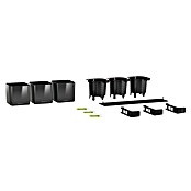 Lechuza Wand-Pflanzkasten Kit Glossy (Außenmaß (L x B x H): 48 x 15 x 14 cm, Kunststoff, Anthrazit) | BAUHAUS