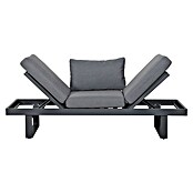 Gartenbank Fargo (B x T x H: 210 x 73 x 96 cm, Aluminium, SDP, Grau) | BAUHAUS