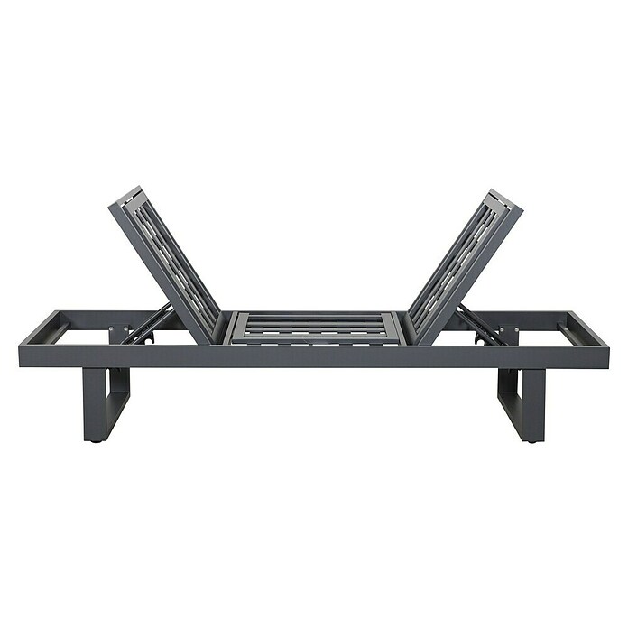 Gartenbank Fargo (B x T x H: 210 x 73 x 96 cm, Aluminium, SDP, Grau) | BAUHAUS