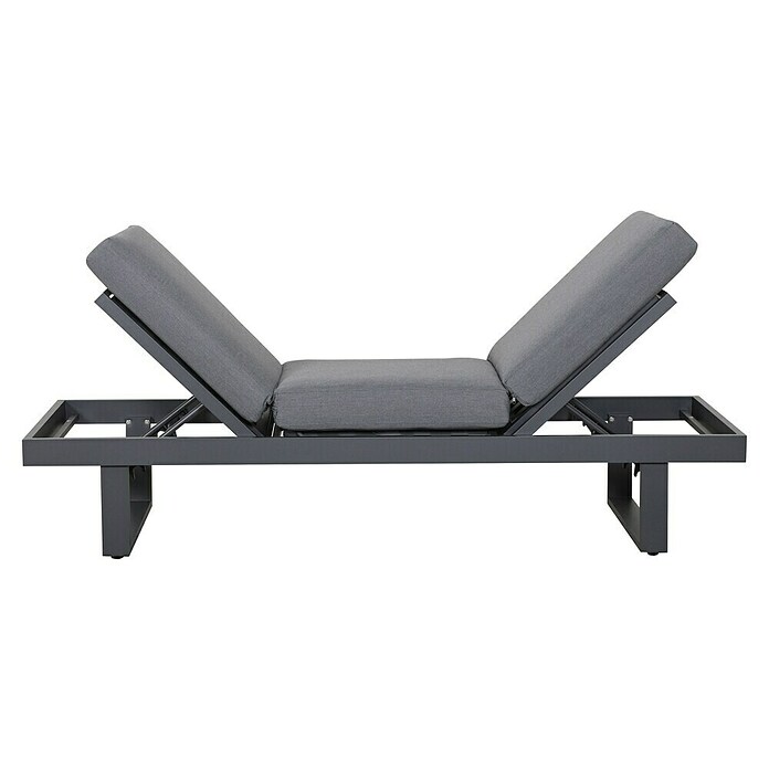 Gartenbank Fargo (B x T x H: 210 x 73 x 96 cm, Aluminium, SDP, Grau) | BAUHAUS
