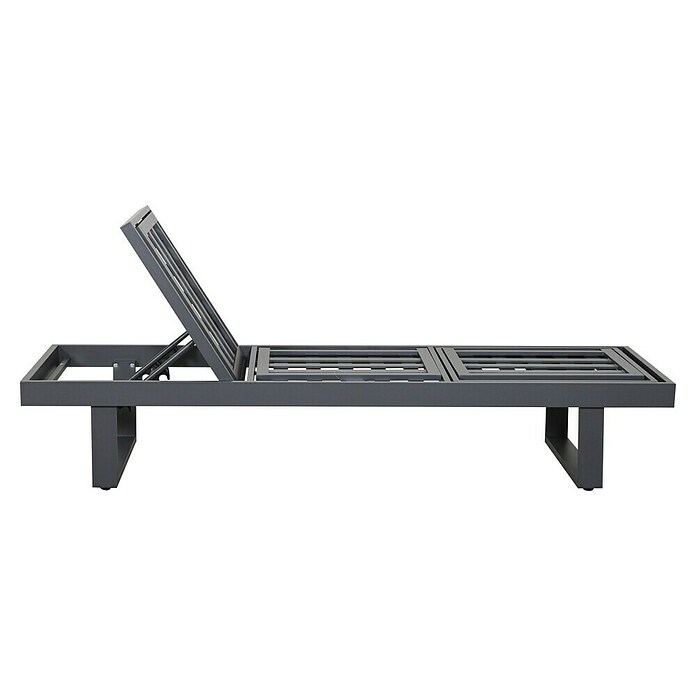 Gartenbank Fargo (B x T x H: 210 x 73 x 96 cm, Aluminium, SDP, Grau) | BAUHAUS