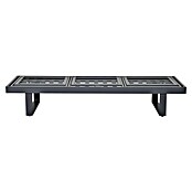 Gartenbank Fargo (B x T x H: 210 x 73 x 96 cm, Aluminium, SDP, Grau) | BAUHAUS